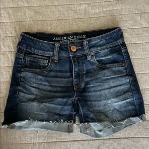 Dark Jean Shorts by AE